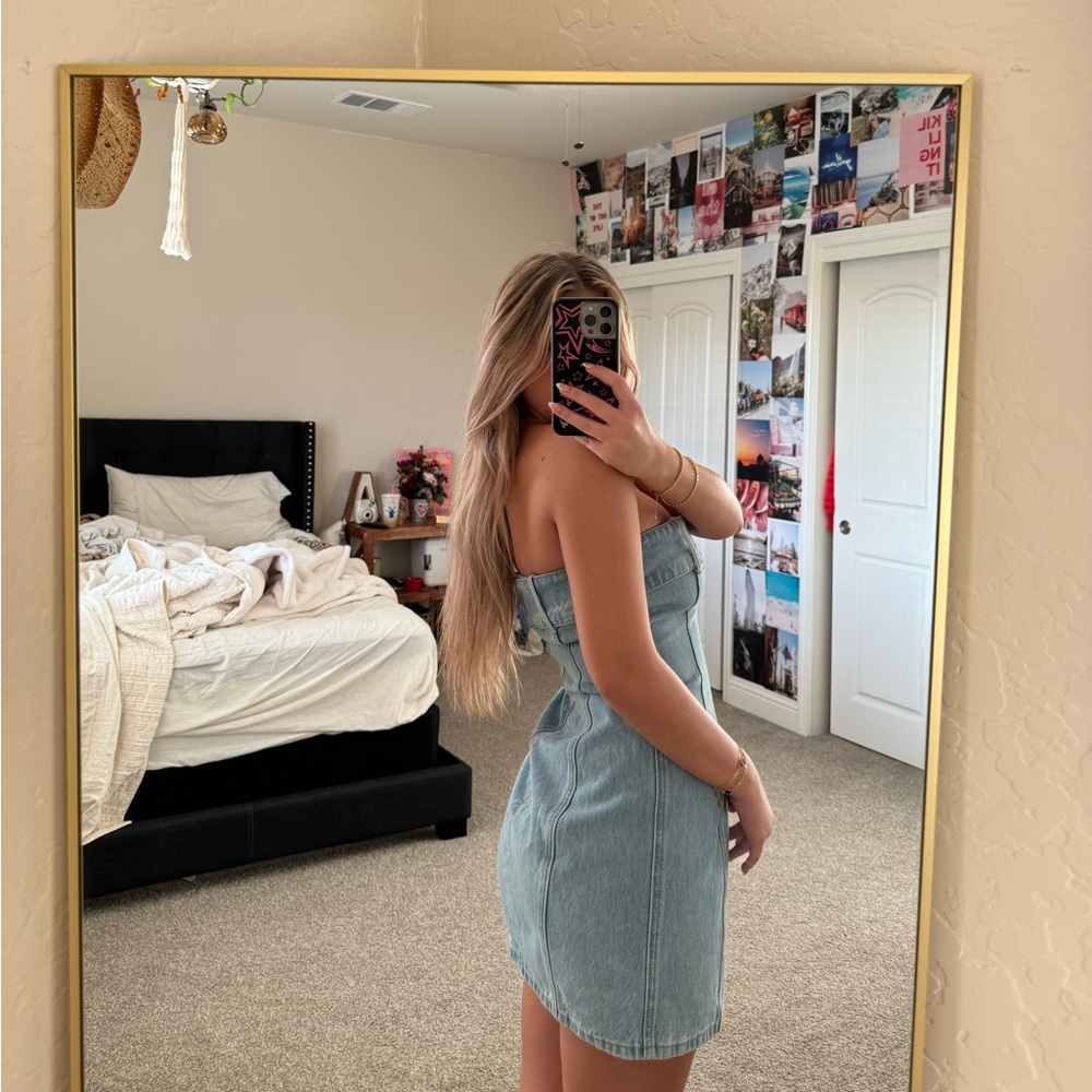 Meshki Denim Mini Dress